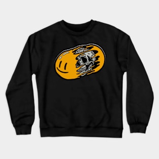 emoji apocalypse zombie smiley face Crewneck Sweatshirt